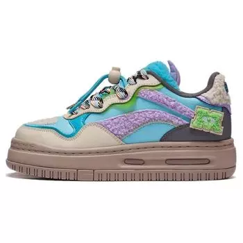 Li Ning Disney X Future C1 Удобные мягкие эластичные нескользящие низкие кроссовки женские кроссовки Синие AGCT244-3 37