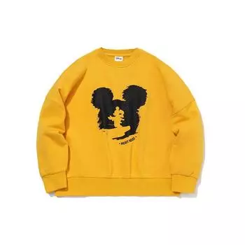 Li-Ning Disney x Kungfu Mickey спортивный повседневный пуловер с капюшоном для женщин, горчично-желтый AWDQB88-2 L