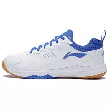Li-Ning Durable Non-Slip Breathable Badminton Training Shoes Unisex Sneakers Standard-White Bright-Blue AYTS038-3 41