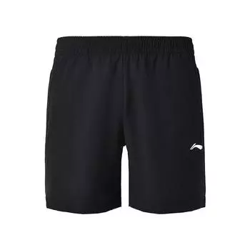 Li-Ning Дышащие спортивные шорты с пятью точками, мужские шорты, черные AKSU789-1 3XL