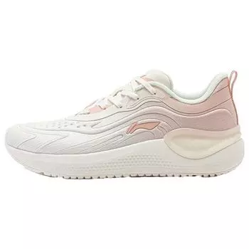 Li Ning Eazgo легкие высокопрочные амортизирующие прочные низкие кроссовки для бега женские кроссовки белые розовые ARST042-2 36