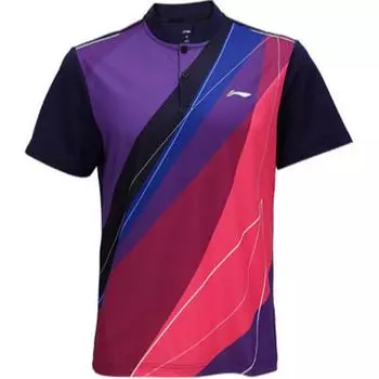 Li-Ning Elastic Breathable Quick-Dry Sports Jersey Men Sportswear Sailor-Blue AAYT559-1 S