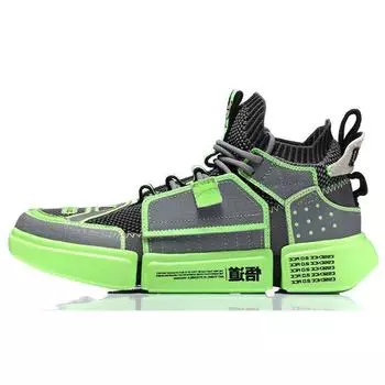 Li-Ning Essence Ace 2 Серо-зеленые мужские кроссовки AGBN069-3