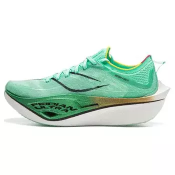Li Ning Fei Dian 4 ультра удобные минималистичные амортизирующие нескользящие низкие кроссовки для бега унисекс зеленые белые ARMU003-9 41