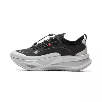 Li Ning Feidian CRC Lite Водоотталкивающие Модные Прочные Кроссовки для Бега с Низким Верхом Унисекс кроссовки Черный Белый AZGV111-3 43
