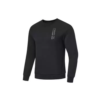 Li-Ning Теплый свитер с принтом букв Fitness Series, мужские топы, черный цвет AWDT791-1 M