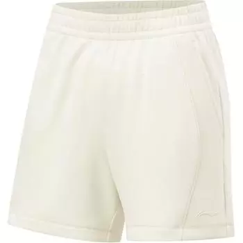 Li Ning Fitness Series однотонные дышащие удобные трикотажные спортивные шорты женские шорты Fat-Yellow AKSU016-5 S