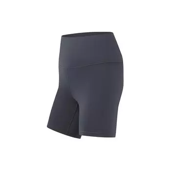 Li Ning Fitness Series однотонные облегающие шорты с высокой талией, дышащие, удобные, спортивные шорты женские, цвет черный AUSU030-3 S