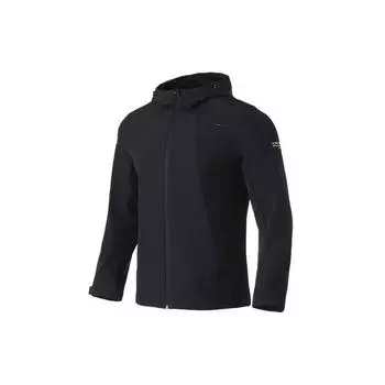 Li-Ning Спортивная куртка Slim Fit на флисовой подкладке Мужские куртки Стандартный черный AFDQ703-1 M