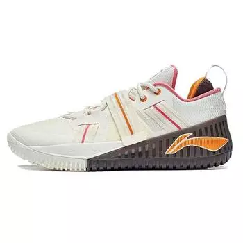 Li Ning Fury Удобные спортивные нескользящие износостойкие низкие кроссовки для бега мужские кроссовки бежевые ABFT027-5 44