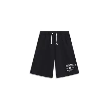 Li-Ning Fw Series Письменный принт на шнурке, мужские шорты, черные AKST283-2 M