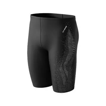 Li Ning Горошек Принт Hot Spring Профессиональные Плавки Мужские Купальники Черный Белый LNKT957-1 M