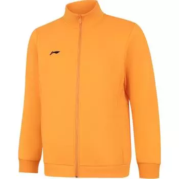 Li Ning Group Покупка Серии Стоячий Воротник Простой Удобный Повседневный Кардиган На Молнии Толстовка Мужская Толстовка Оранжевый AWDUA75-6 XL