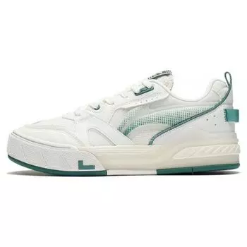 Li Ning Hongtu инновационные удобные нескользящие теплые низкие кроссовки для скейтбординга мужские кроссовки белые зеленые AGCS243-4 43