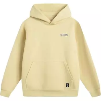 Li-Ning Худи серии Anti-Five с надписью, удобное, дышащее, универсальное, свободное, мужской свитшот, лотосово-желтый AWDV029-3 S