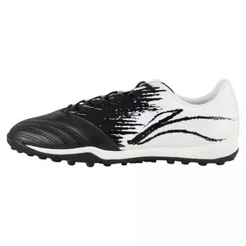 Li-Ning Искусственный газон AG (Резиновые короткие шипы) Нескользящие прочные футбольные бутсы мужские футбольные бутсы белые черные YSTT011-1 40