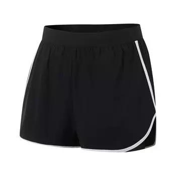 Li-Ning Эластичные плавки с цветовым блоком для защиты от солнца Женский купальник Черный ASLU108-1 L