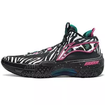Li Ning Jiao Ao Ye Shou 2023 Новые баскетбольные кроссовки для мужчин, черные, белые, ABFT045-1 44