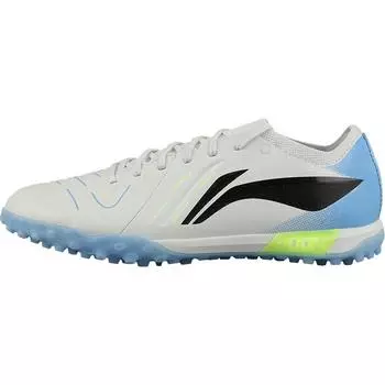 Li Ning Jin 2 Pro Комфорт Мода TF Футбольные Бутсы Унисекс Футбольные Бутсы Белый Синий YSTV0017 37