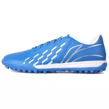 Li Ning Jin Удобный профессиональный TF (Резиновые шипы) Искусственный газон амортизирующие прочные футбольные бутсы мужские футбольные бутсы синие YSTU005-2 38