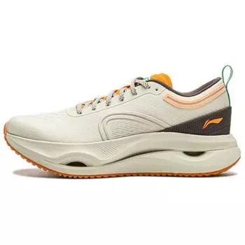 Li Ning Jing Hong удобные универсальные прочные нескользящие повседневные кроссовки с низким верхом женские кроссовки бежевого цвета ARHU018-3 37