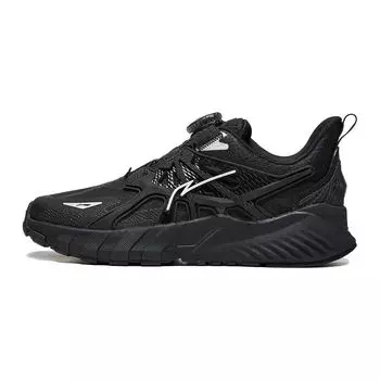Li Ning Kids Flash Shadow V6 Удобная амортизирующая прочная повседневная обувь Детская обувь черного цвета YKCT134-3 34