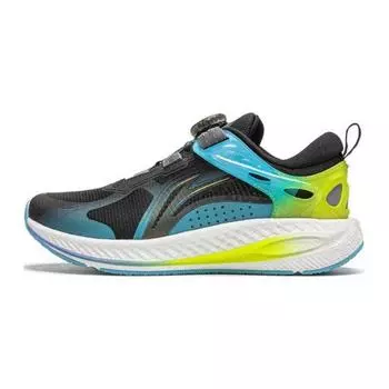 Li Ning Kids Kunpeng 2.0 модные прочные дышащие кроссовки с низким верхом детские кроссовки черные синие YKFU002-7 33