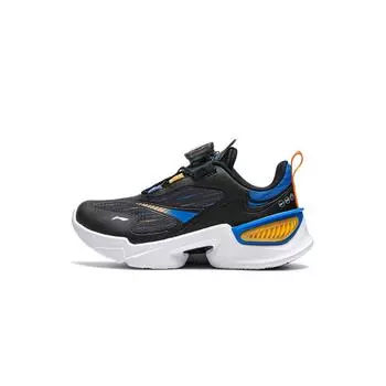 Li Ning Kids Letter Stitching Low-Tooth Casual Shoes Детские кроссовки черного цвета YKNU068-3 26