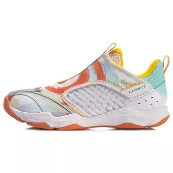 Li-Ning Кроссовки Chameleon 5 Lite из искусственной кожи с амортизацией TPU, нескользящие, износостойкие, дышащие, легкие, с низким верхом AYTR003-1 40