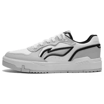 Li-Ning Light Trend Синтетическая кожа Нескользящие Износостойкие Низкие Кеды для скейтборда Мужские Кроссовки Светло-серый AGCT009-3 43