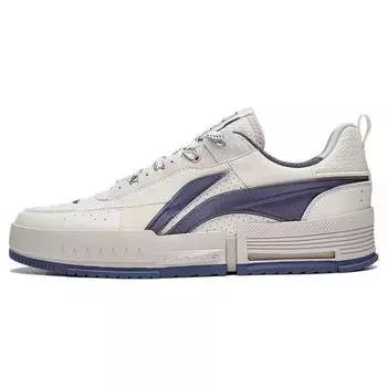 Li Ning Li Cheng нескользящие износостойкие низкие спортивные повседневные туфли мужские кроссовки белые серые AGCT135-4 43