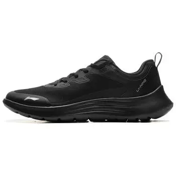 Li-Ning Lightweight Soft Rebound Casual Running Shoes Men Sneakers Black ARSU069-4 39