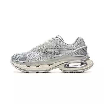 Li Ning Lijun BOW Модные спортивные нескользящие износостойкие низкие повседневные кроссовки для мужчин серебристые AZGV025-1 41