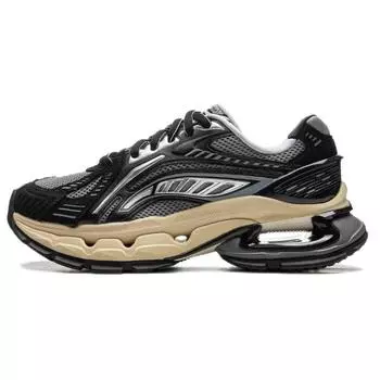 Li Ning Lijun BOW Удобные дышащие амортизирующие прочные низкие повседневные туфли мужские повседневные туфли черные серые AZGU149-1 43