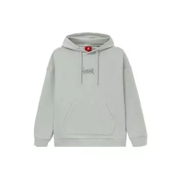 Li Ning Lingzhi Series Logo Print Loose Hoodie Men Hoodies Gray AWDRF51-4 S