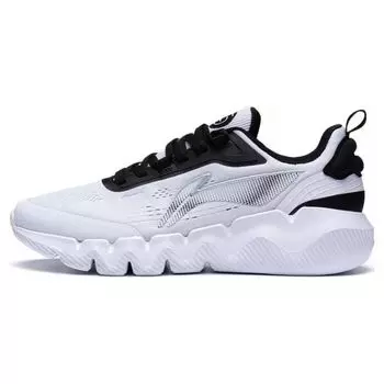 Li Ning Ln Flex удобные повседневные нескользящие износостойкие низкие спортивные туфли мужские кроссовки белые черные AGLT031-1 43