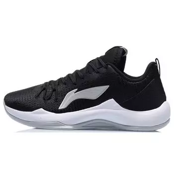 Li Ning Magic Cloud износостойкие дышащие низкие баскетбольные кроссовки мужские кроссовки черные белые ABPQ043-7 44