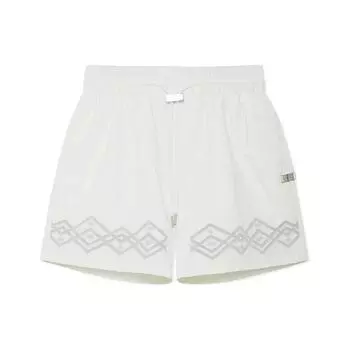 Li Ning Majestic Bloom геометрический узор свободные повседневные шорты женские шорты Off-White AKSSB04-1 XL