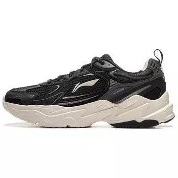 Li-Ning Meteor 2K универсальная ретро толстая подошва высота увеличивает амортизацию нескользящая износостойкая поддержка низкий верх папины туфли AGCU329-2 41
