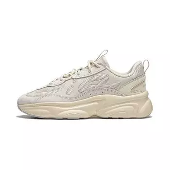 Li Ning Milk Coconut 2.0 Удобная универсальная толстая подошва, увеличивающая рост, нескользящая, износостойкая, низкая повседневная обувь, женские кроссовки AGCU250-4 38