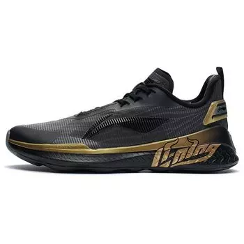 Li-Ning Многофункциональные кроссовки для фитнеса с низким верхом, женские кроссовки, черное золото AFVR004-1 35