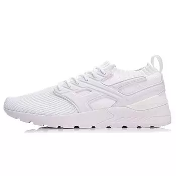 Li Ning Модные кроссовки с низким верхом для бега Унисекс Белые AGLN015-4 45