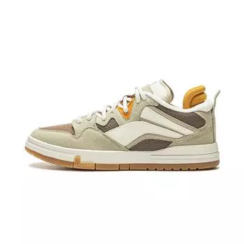 Li-Ning Модные универсальные нескользящие износостойкие низкие кроссовки для скейтбординга мужские кроссовки зеленые коричневые белые AECU037-3 39