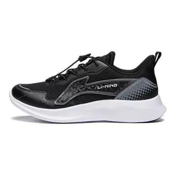 Li Ning мягкие и удобные повседневные туфли с низким верхом детские кроссовки черные серые YKCU116-9 39