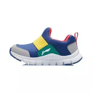 Li-Ning Облако нескользящие амортизирующие легкие детские повседневные туфли детские туфли синие YKNR156-19 27