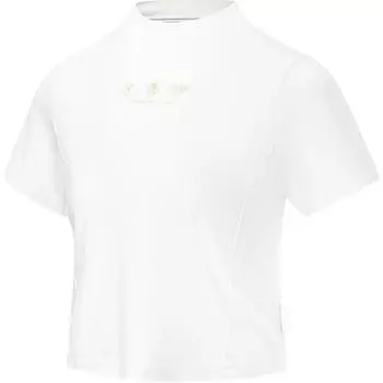 Li Ning Однотонная футболка с воротником-стойкой, удобная, дышащая, универсальная, приталенного силуэта, с короткими рукавами, женская, цвета экрю AHST164-3 XS