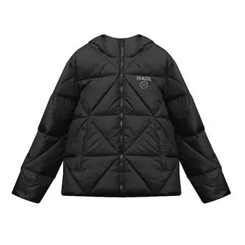 Li Ning однотонная куртка с капюшоном на молнии, удобная, дышащая, универсальная, короткая, хлопковая, мужская, черная AJMU173-4 XL