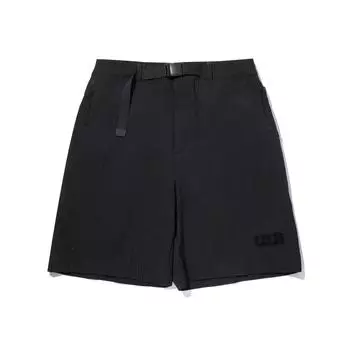 Li Ning Однотонные Дышащие Универсальные Свободные Прямые Повседневные Шорты Мужские шорты Черные AKSV609-3 M