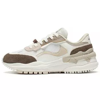 Li Ning Origin CF Fabric Leather Толстая подошва Амортизирующие Нескользящие Износостойкие Дышащие Легкие Низкие Спортивные Повседневные Туфли AGLS158-1 36