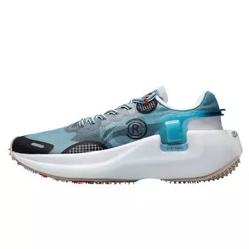 Li-Ning Основные нескользящие прочные кроссовки для бега мужские кроссовки сине-серо-белые ARHR041-2 39